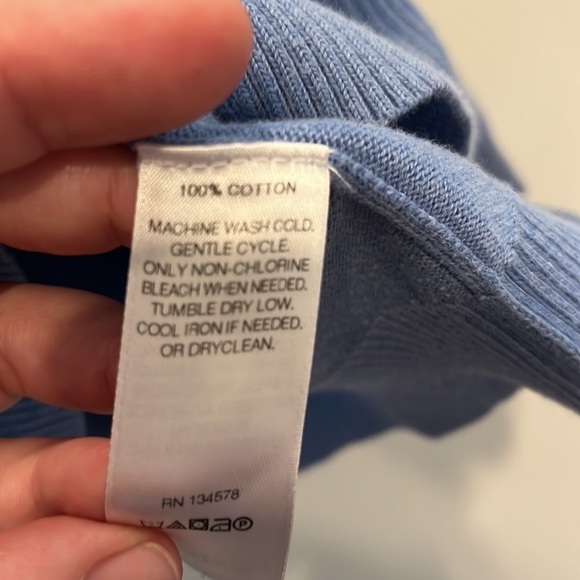 Vineyard Vines - Men’s 1/4 zip sweater. Sweatshirt.  size XL.  Light blue - Picture 10 of 12